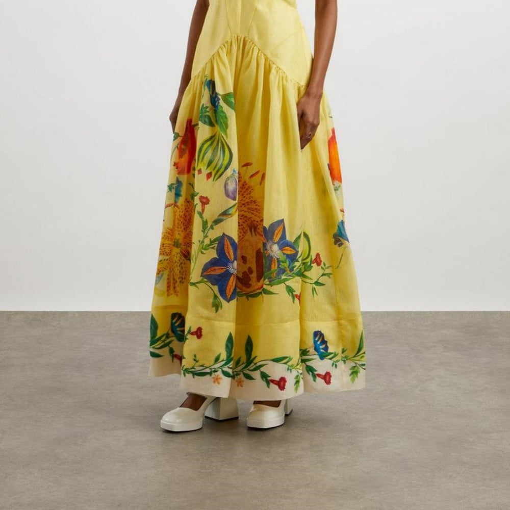Women's Halter Neck Patchwork Dress with Print for a Unique Style