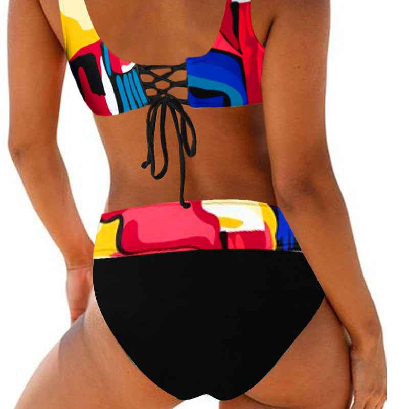 Eva - Fröhlicher farbiger Bikini