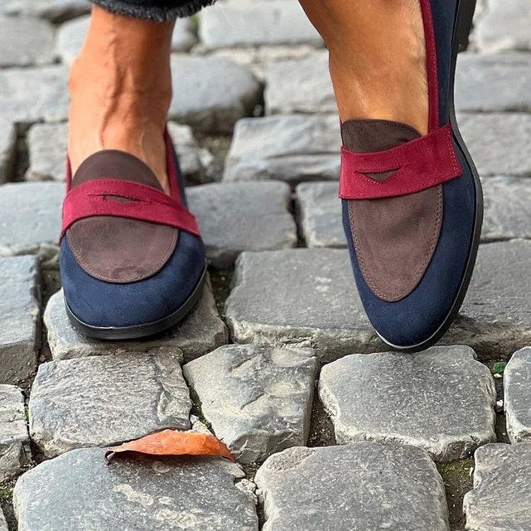 Women's Bold Color-Block Loafers