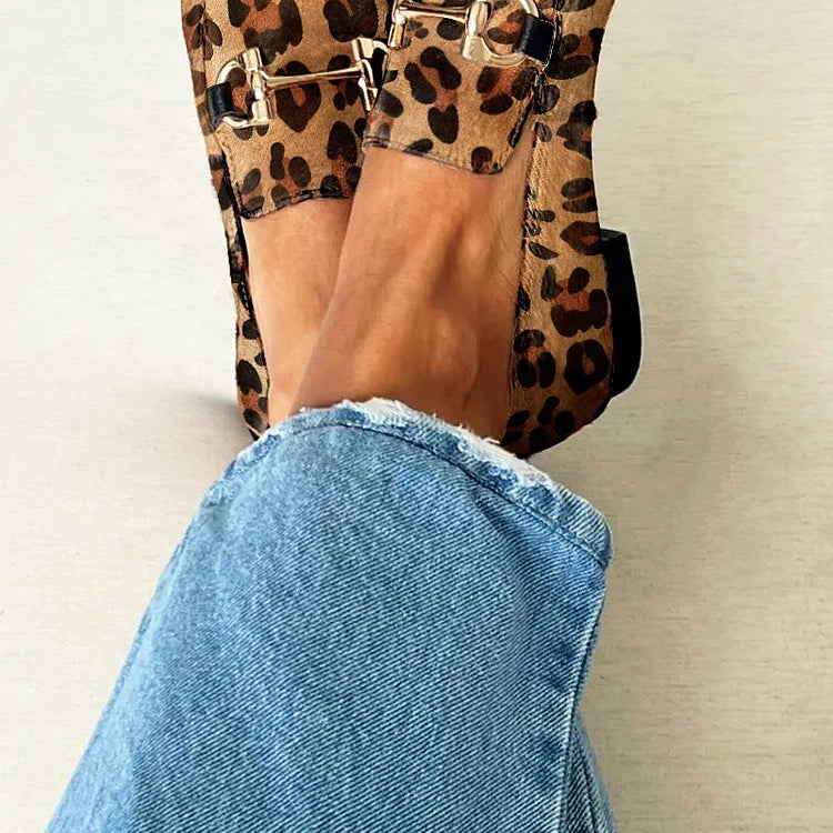 Women's Loafer with Metallic Detailing
