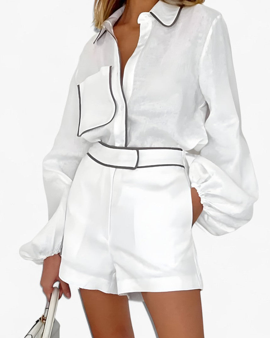 Natalia | Helt hvidt linned - - women's fashion - {{ product_tags }