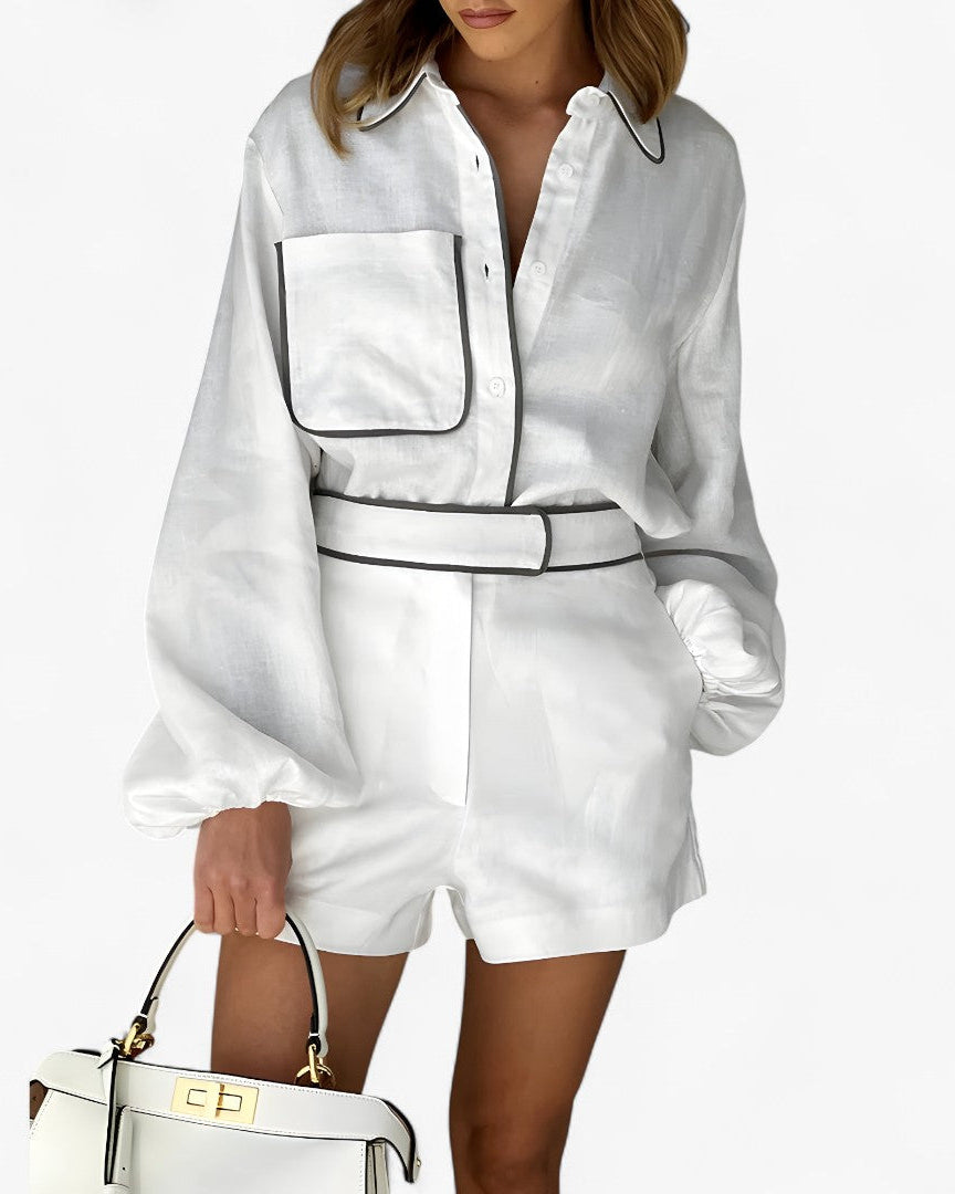 Natalia | Helt hvidt linned - - women's fashion - {{ product_tags }