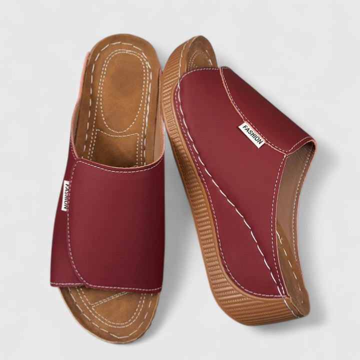 Women's Olivia Soft Platform Sandals - Cushioned Comfort & Elevated