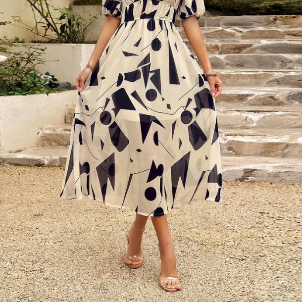 Women's Effortlessly Flattering Floral Midi Dress