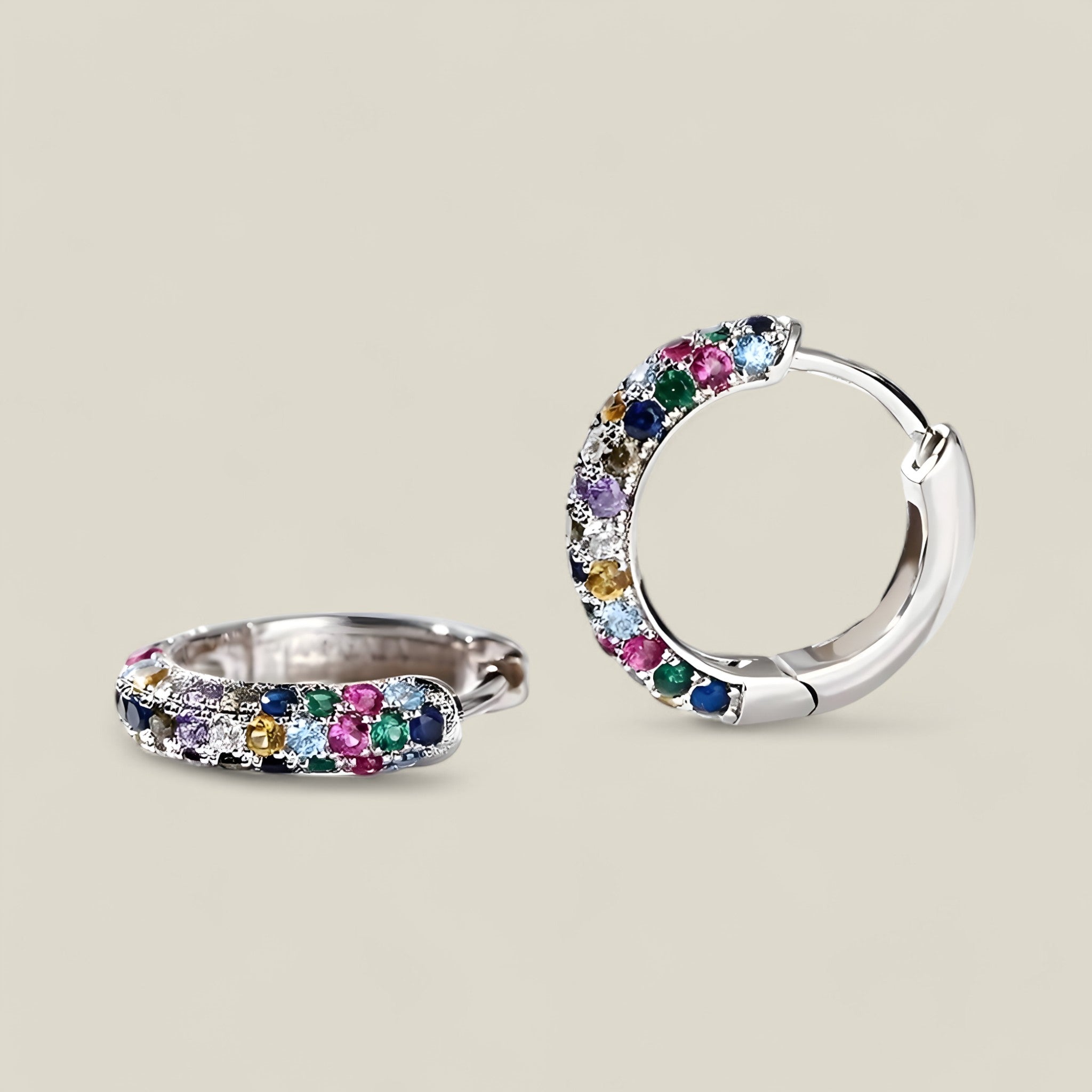 Madie | Boucles d'oreilles scintillantes célestes - Argent