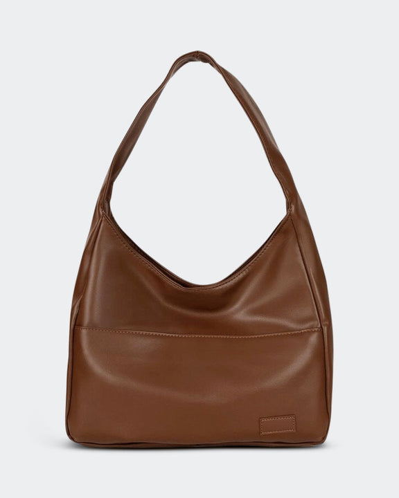 Chic handbag with generous, roomy storage - Brown