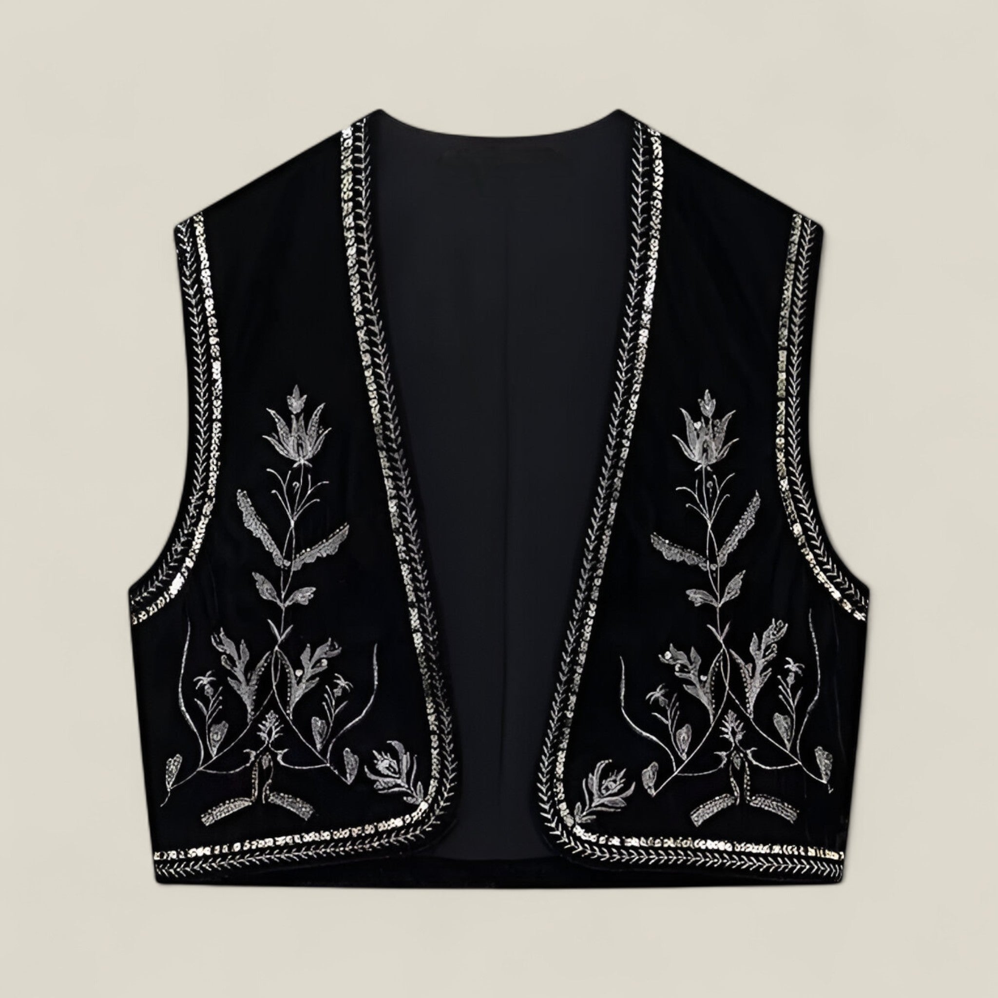Astrid | Gilet brodé – Raffiné et élégant