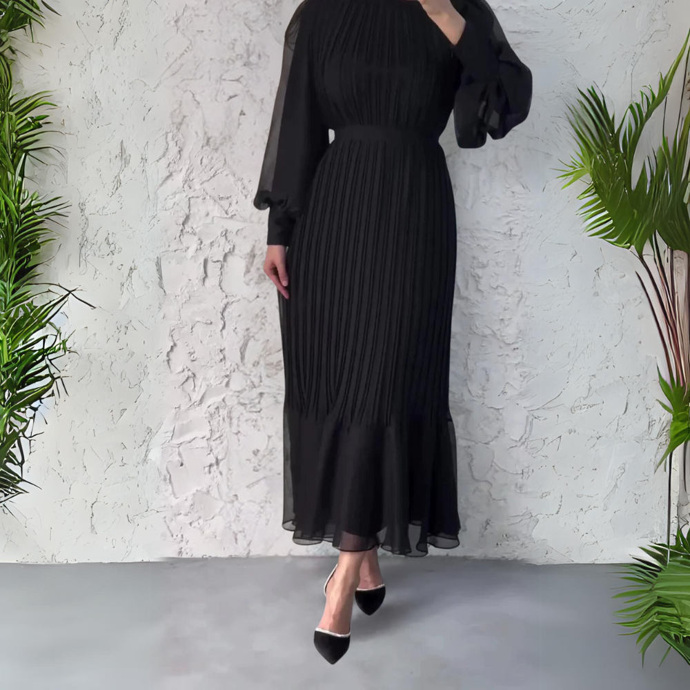 Women's Timeless Pleated Elegance Dress