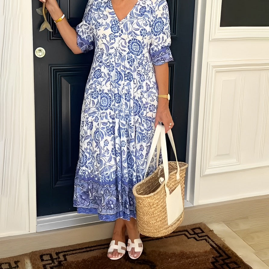 Keisha | Graceful V-Neck Floral