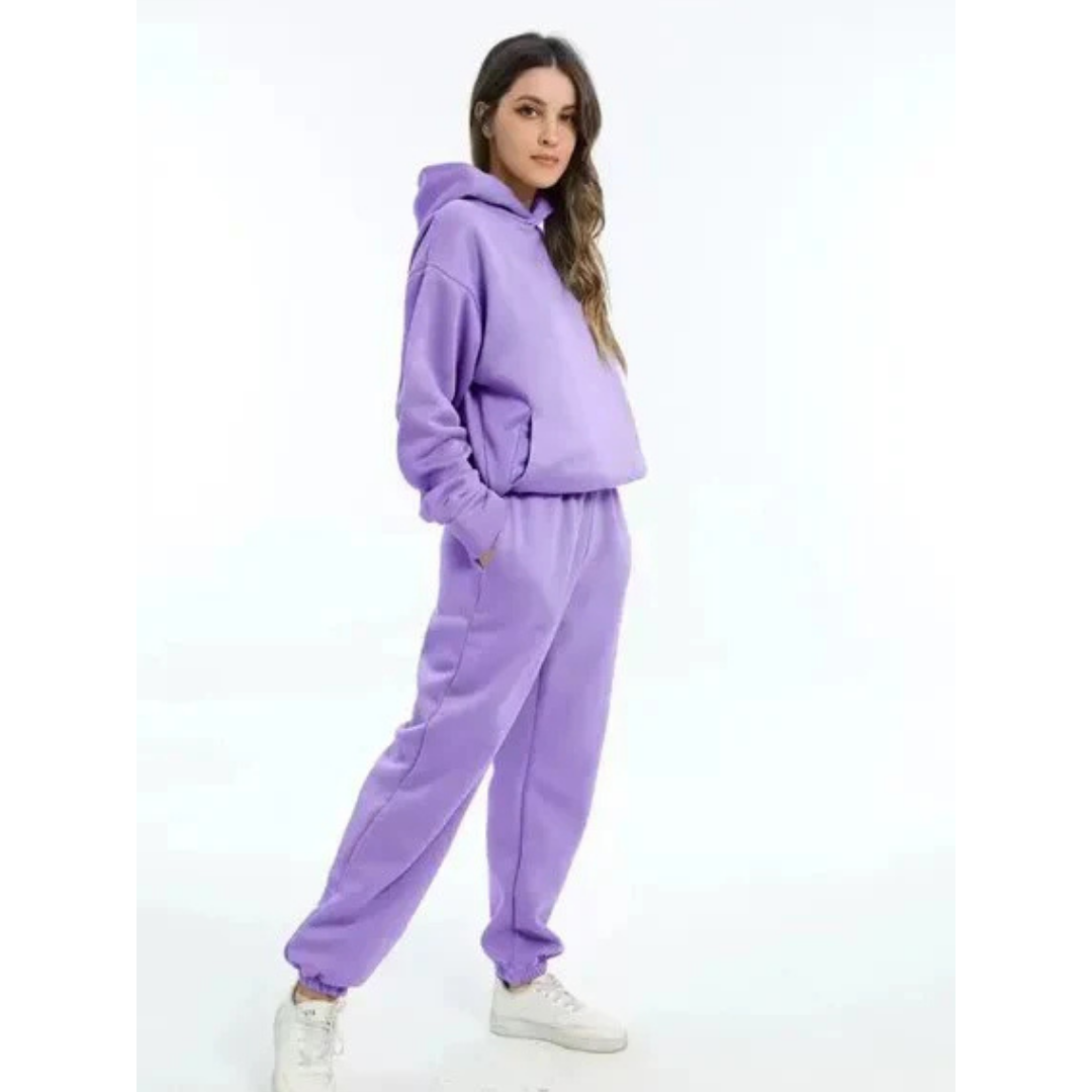Women's Oversized 2-Piece Training Set - Casual Comfort