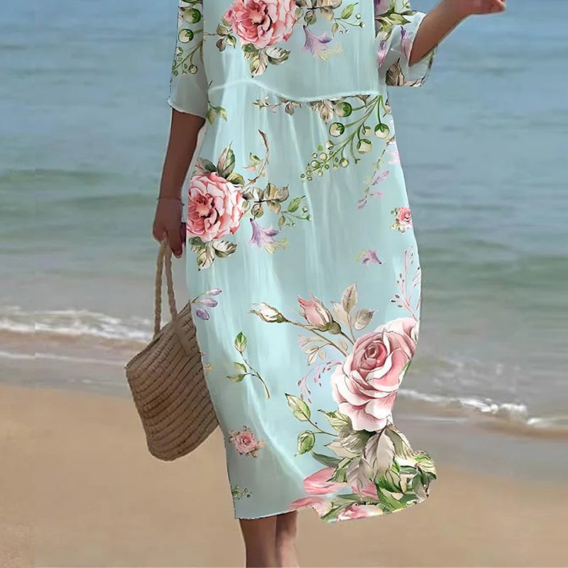 Keely | Sunset Flower Dress