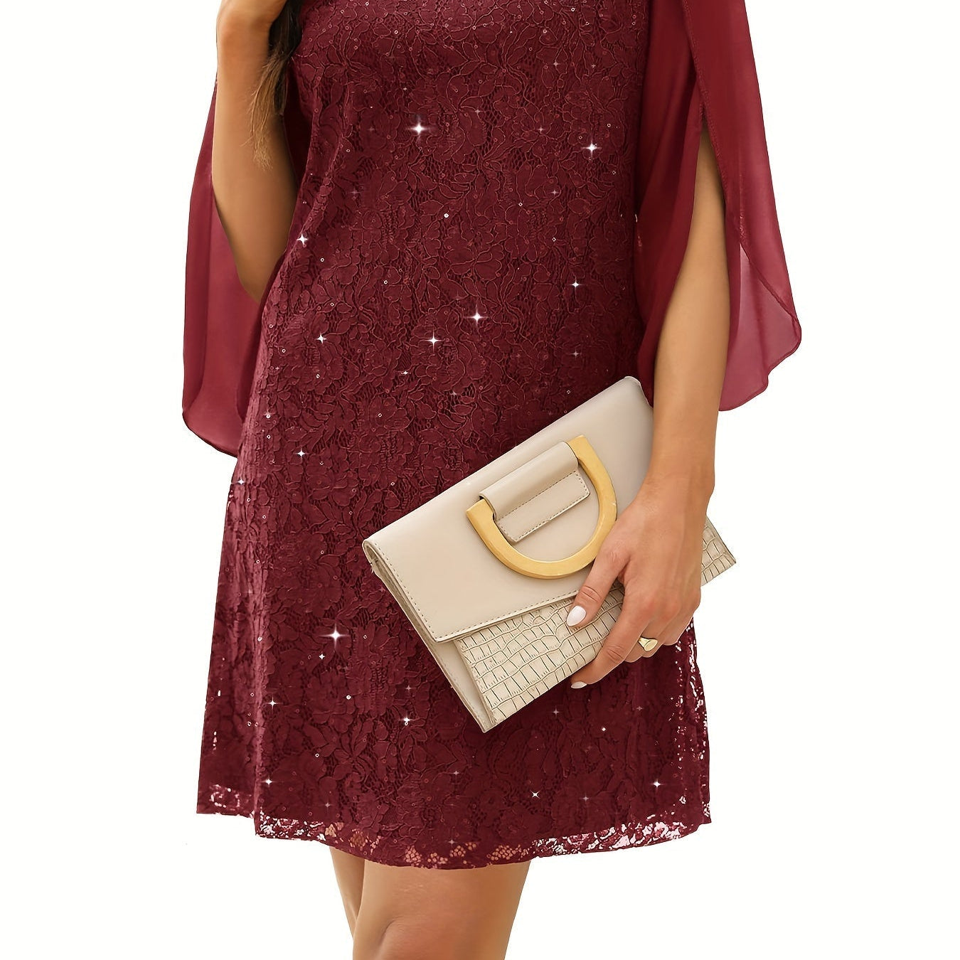 Women's Exquisite Lace Midi Dress