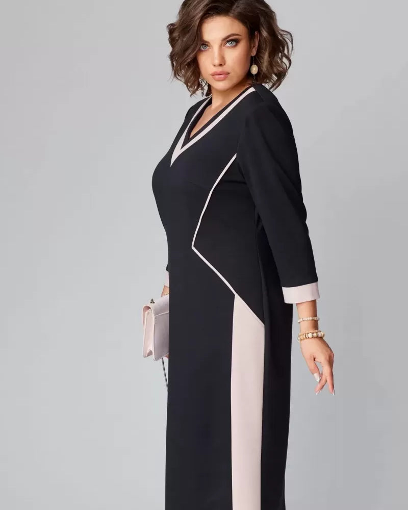 Alexa Timeless V-Neck Dress | Cow Clothing