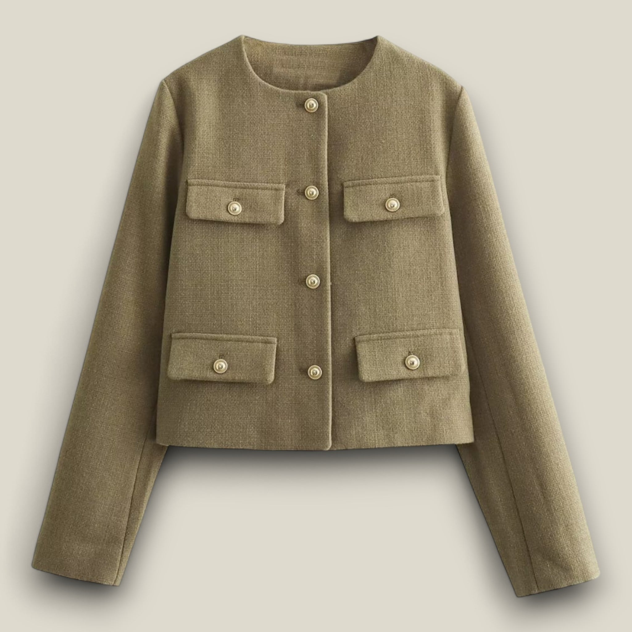 Isabelle | Veste en Tweed Courte - Confort et élégance