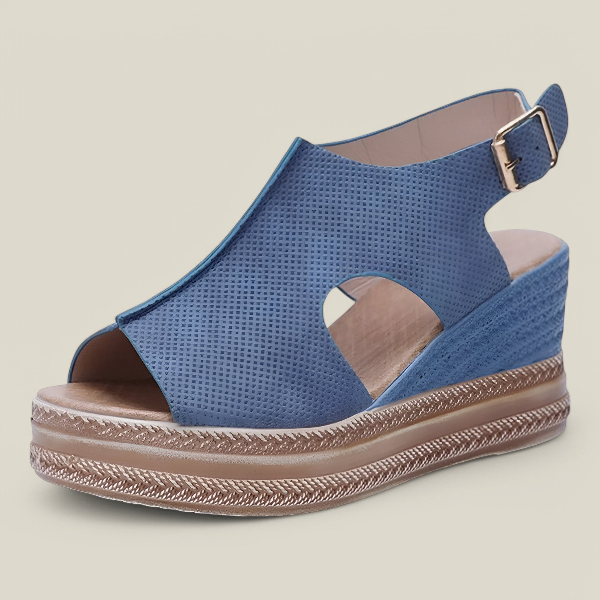 Cora | Sandales à semelles compensées - Confortables et élégantes