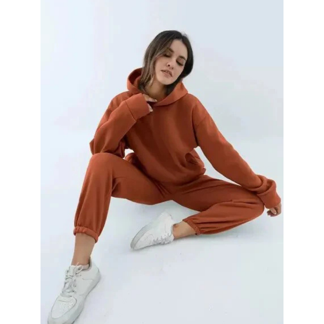 Women's Oversized 2-Piece Training Set - Casual Comfort