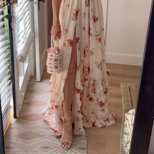 Liorenne | Sophisticated Floor-Length Floral Dress for Women