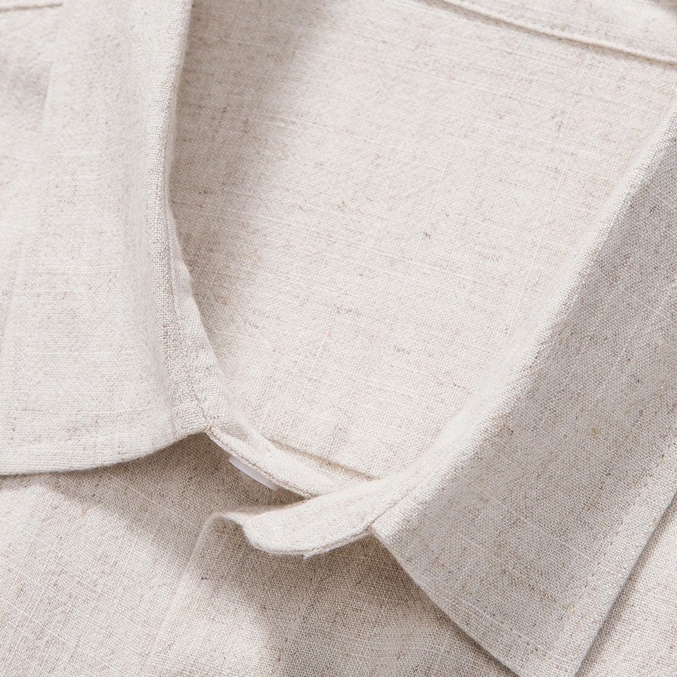 Breathable Linen-Rayon Blend Button-Front Shirt
