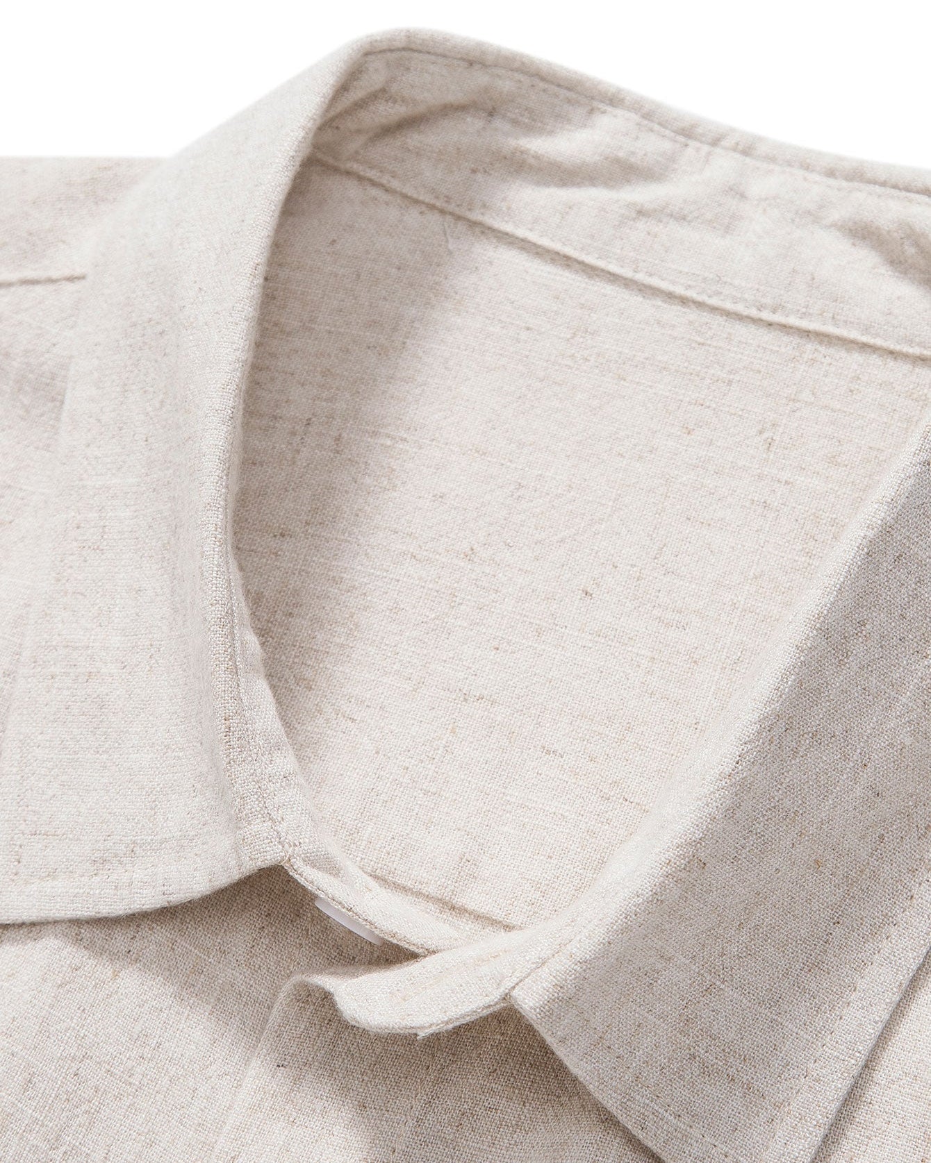 Breathable Linen-Rayon Blend Button-Front Shirt