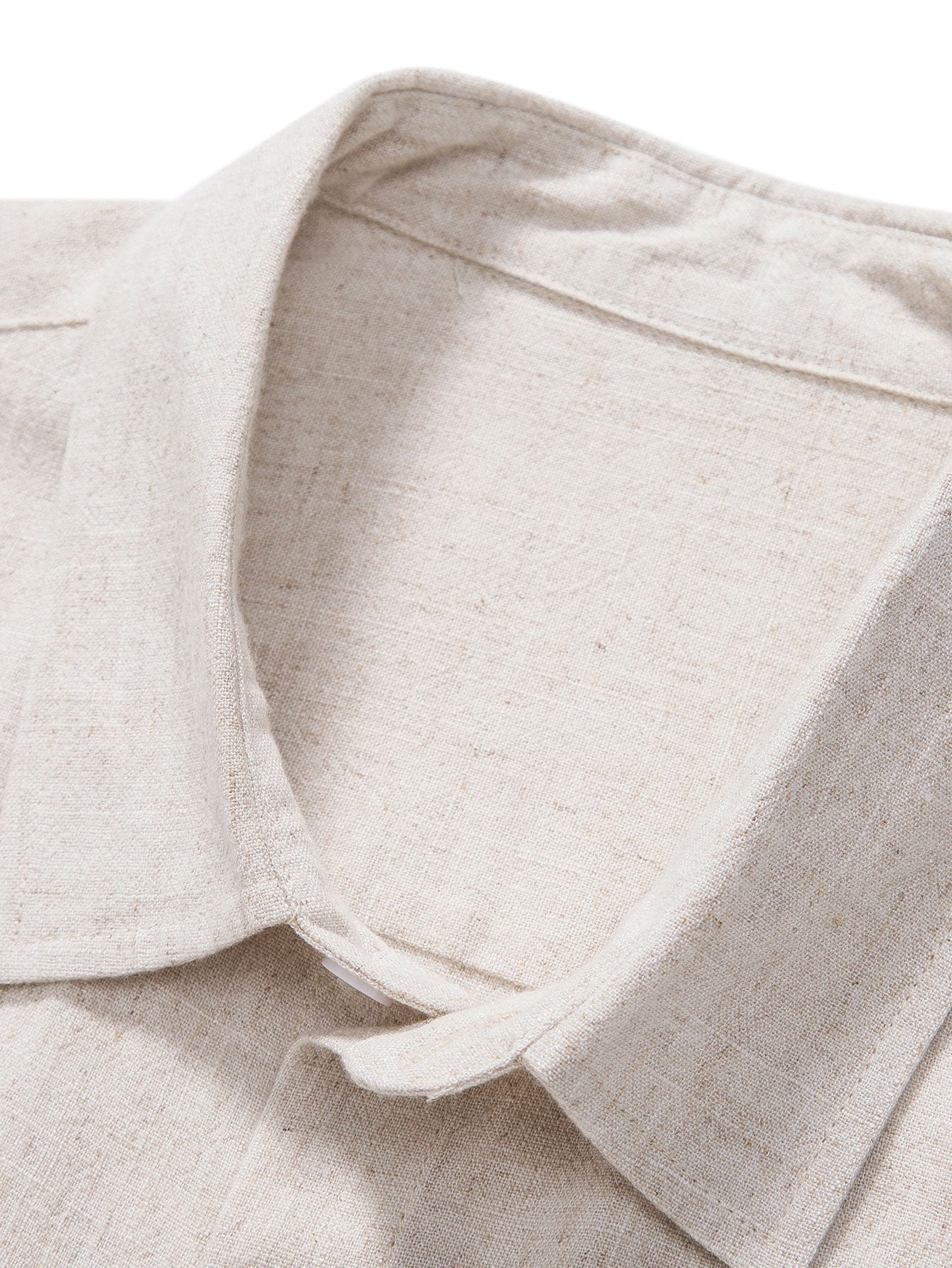 Breathable Linen-Rayon Blend Button-Front Shirt