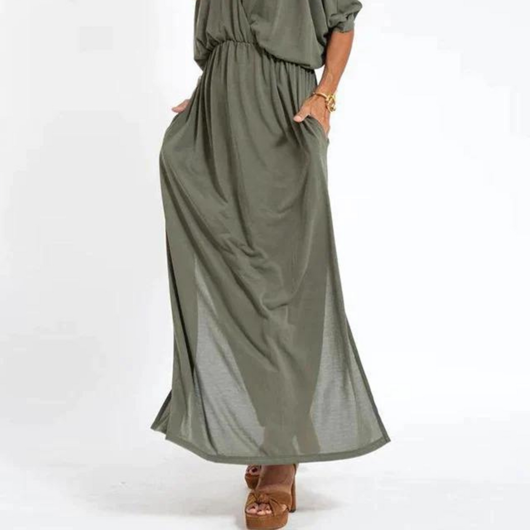 Women's Bohemian Summer Dress - Effortless, Flowing Boho-Chic Style