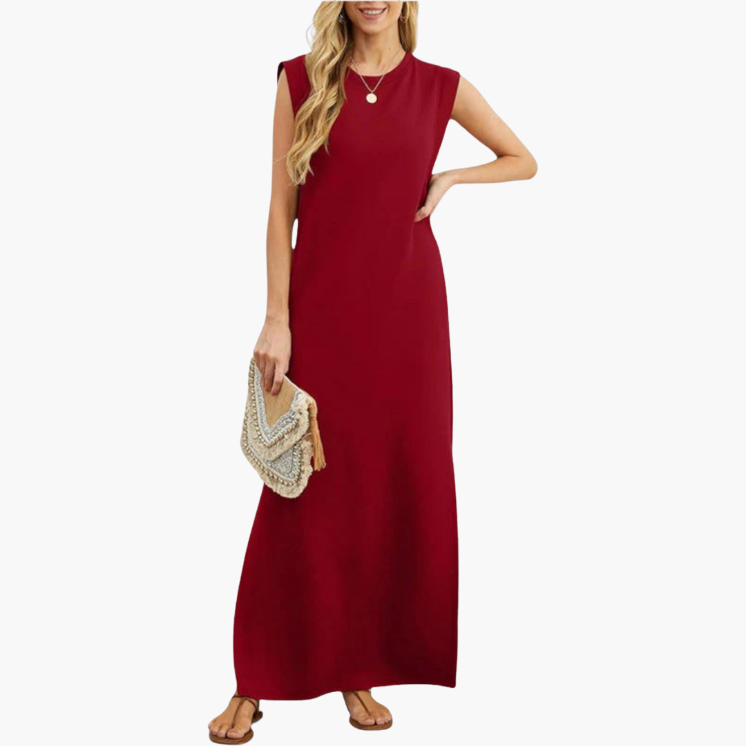 Women's Effortless Wrinkle-Resistant Flowy Maxi Dress