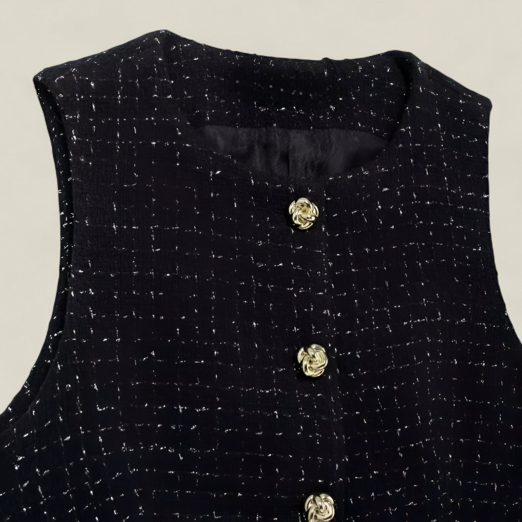 Kira - Top en tweed - Élégant et polyvalent