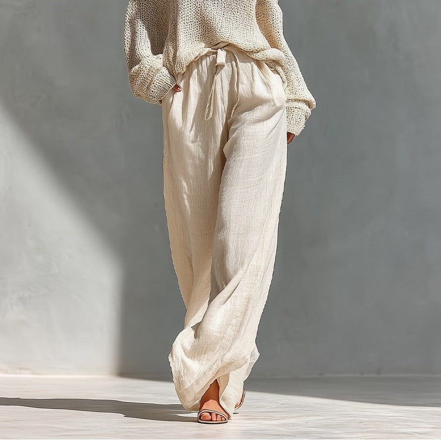 Sarah™ | Knit and Linen Fashion Set