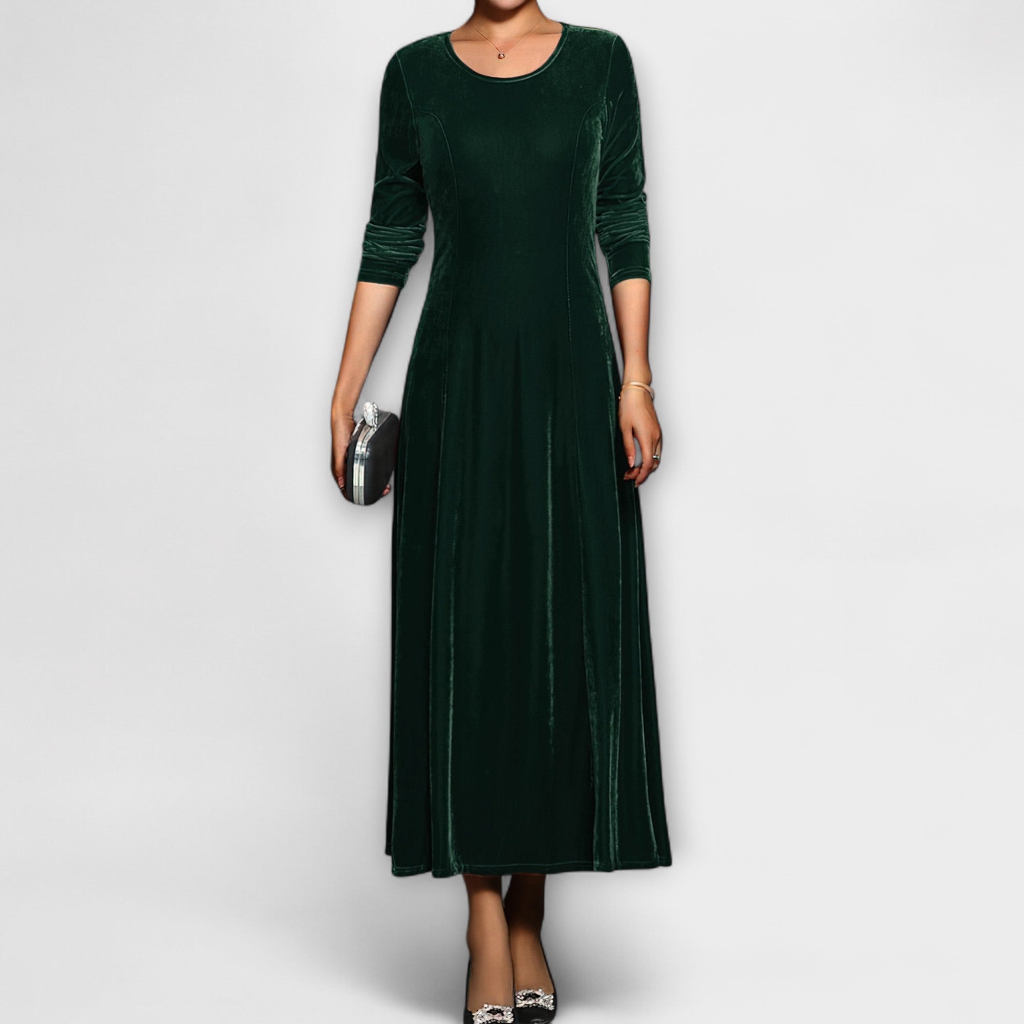 April Soft Velvet Dress — Luxuriously Comfortable & Elegant