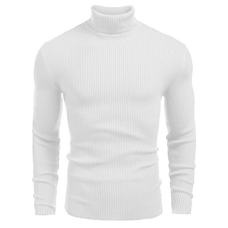 Slim-Fit Ribbed Turtleneck Sweater — Sleek, Cozy Knit