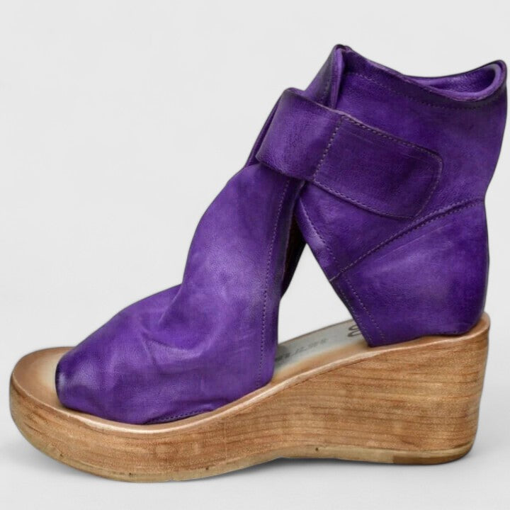 Jocelyn Rustic Wedge Sandals - Effortless Summer Style