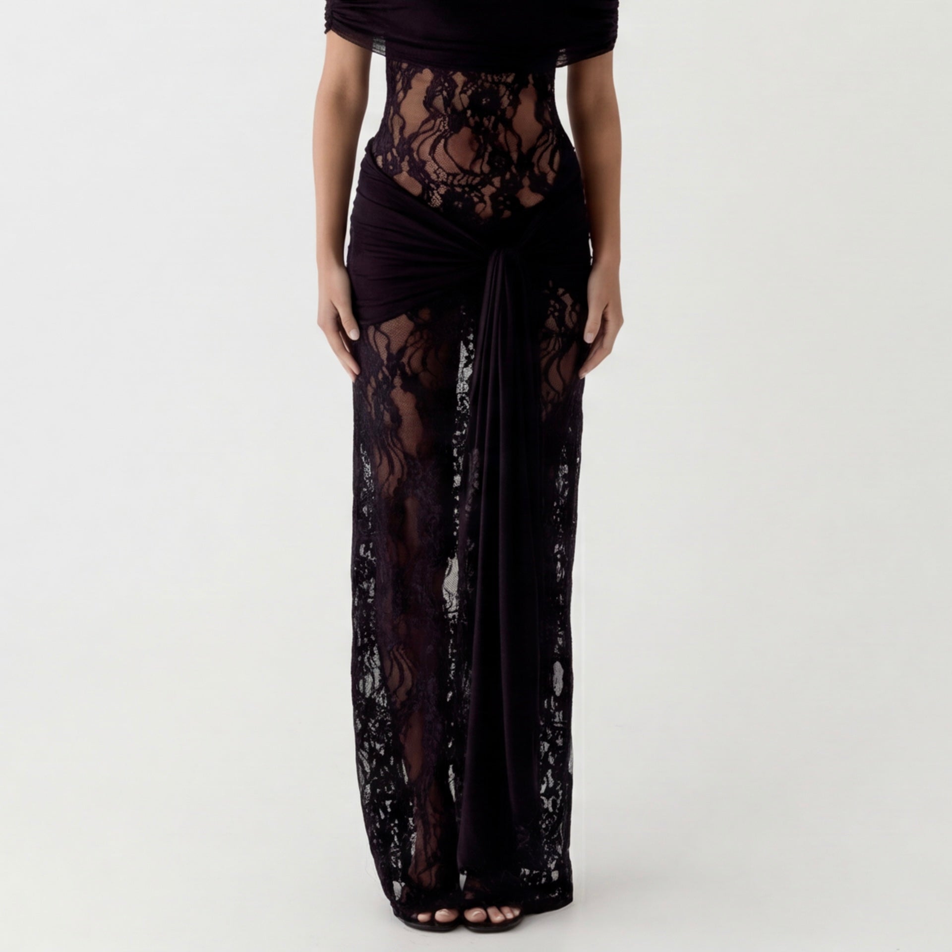 Lace Maxi Gown — Timeless Elegance in Delicate Lace