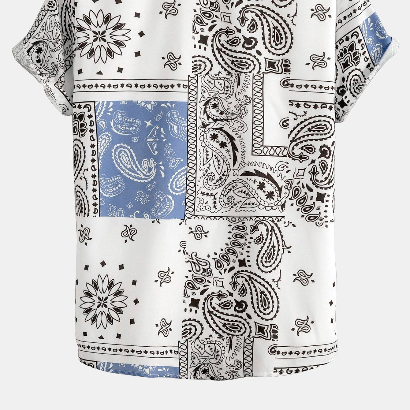 Men's Print Button-Up Shirt & Swim Shorts Set