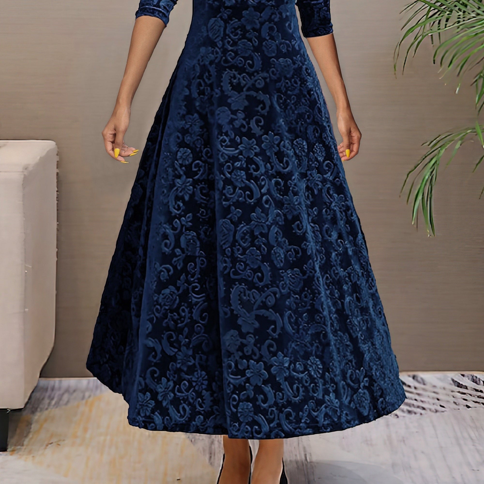 Denise Velvet Elegance Dress