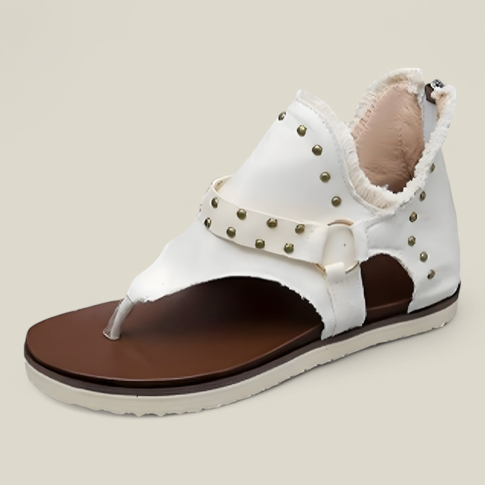 Marie | Sandales plates en denim - Tendance et confortables
