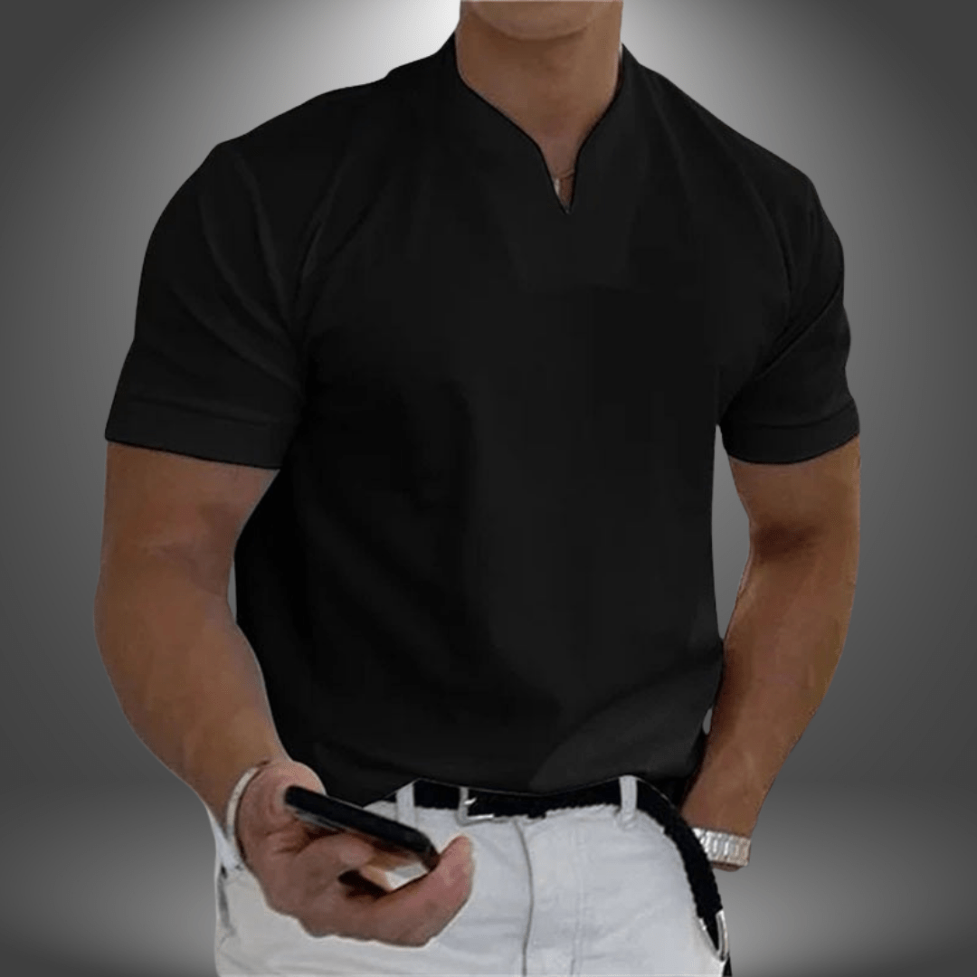 Dominic V-Neck Tee – Sleek, Everyday T-Shirt