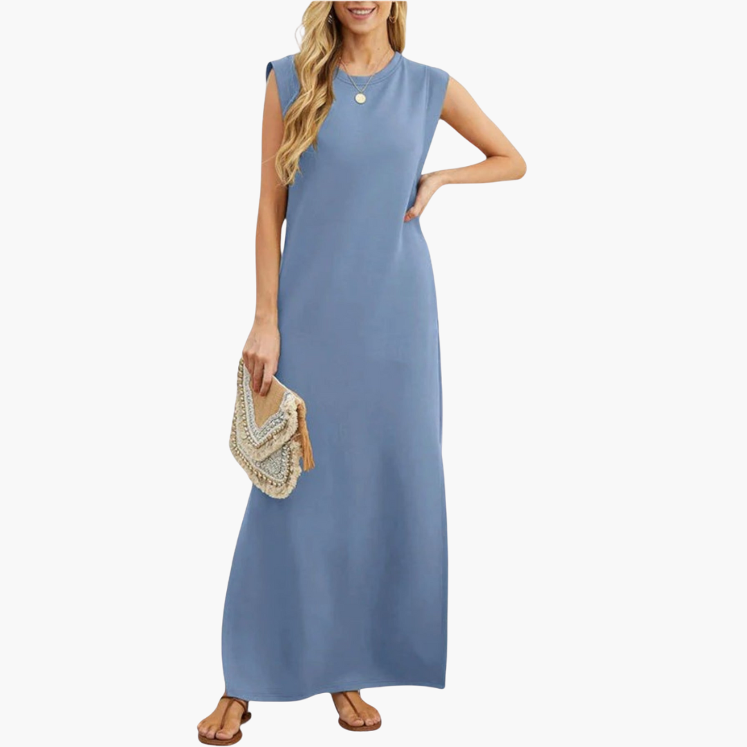 Women's Effortless Wrinkle-Resistant Flowy Maxi Dress