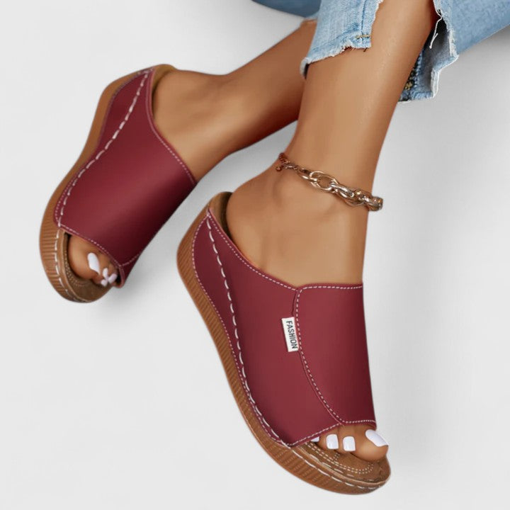 Women's Olivia Soft Platform Sandals - Cushioned Comfort & Elevated