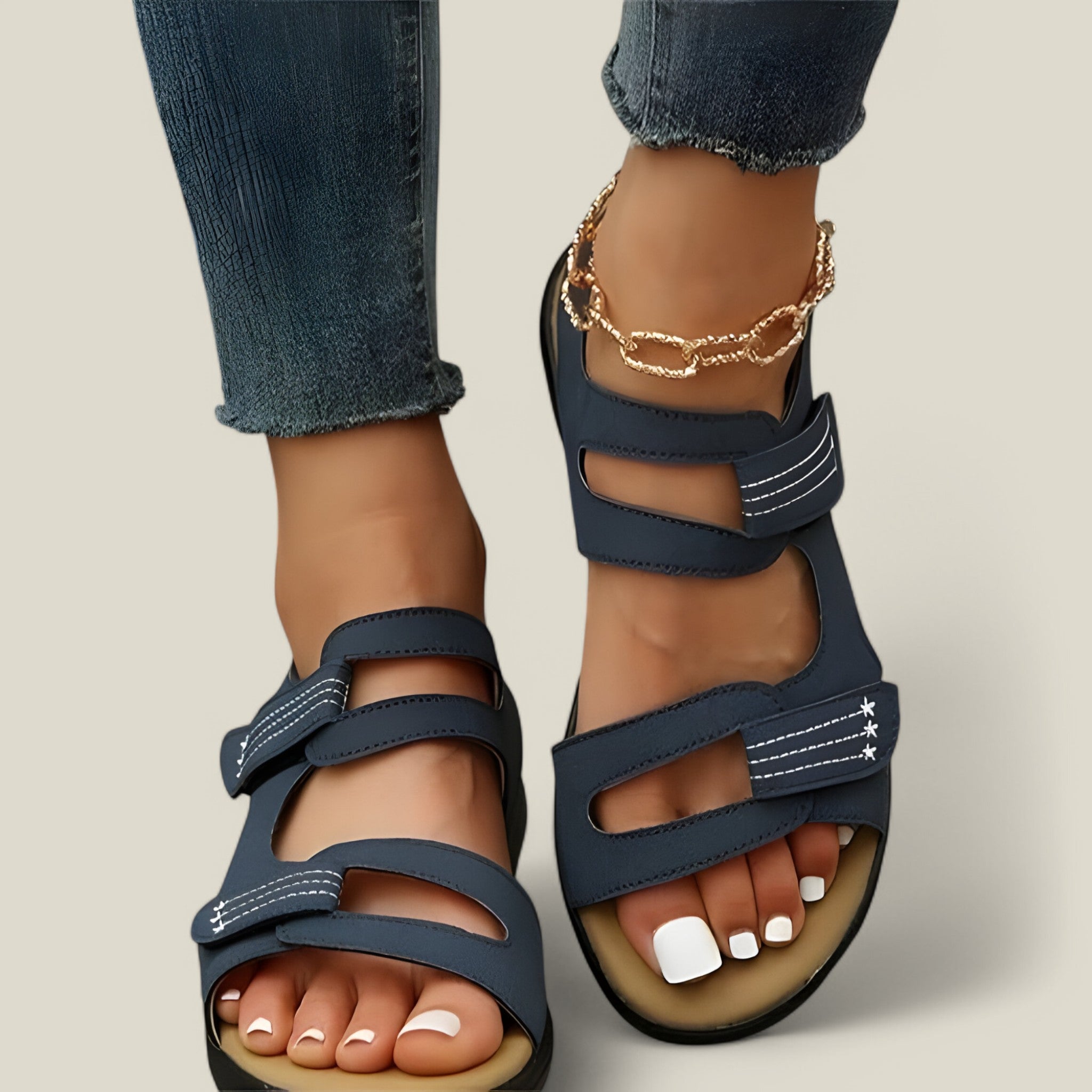 Lilian | Sandales plates - durables et légères