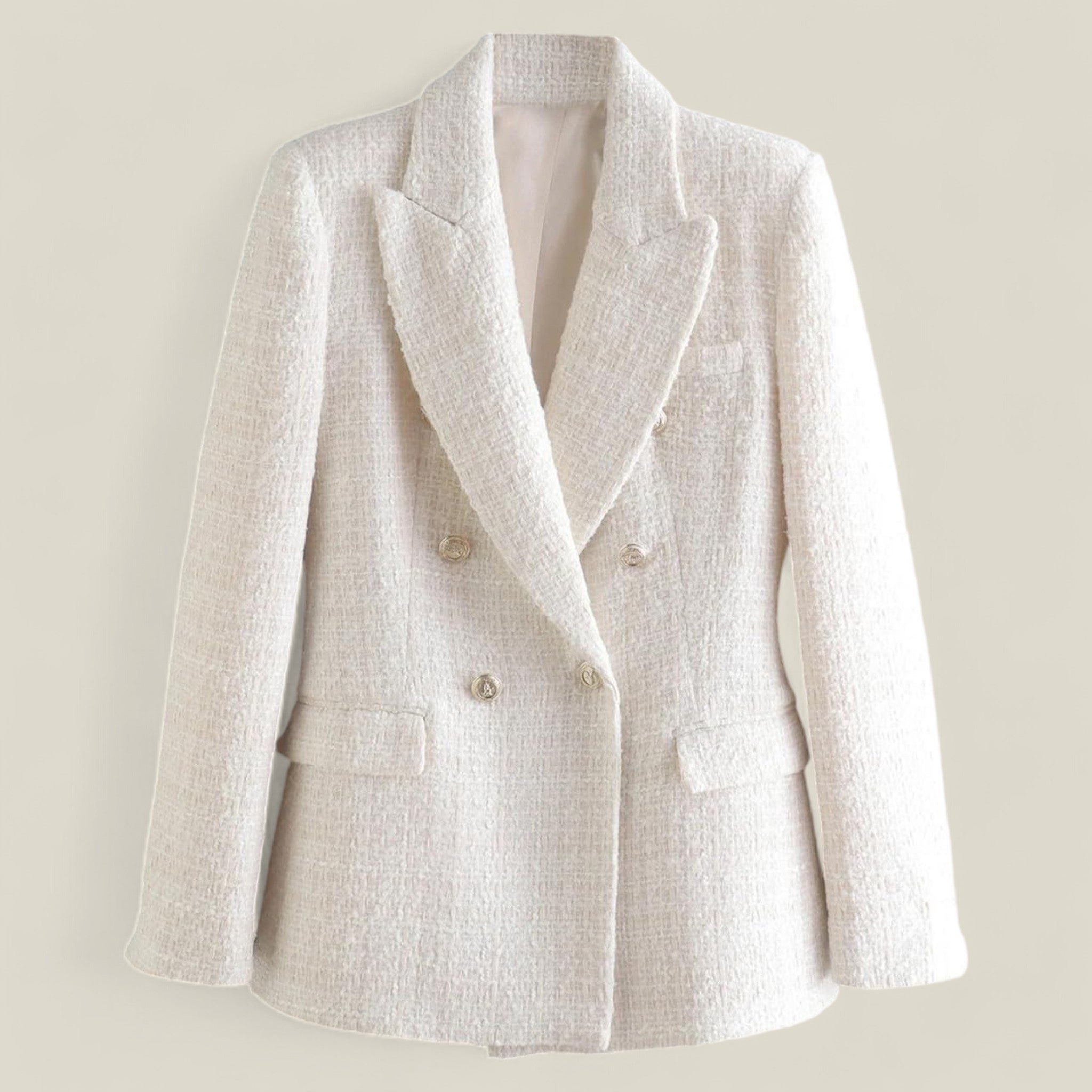Clara | Veste-blazer vintage en tweed - Elégant et formel
