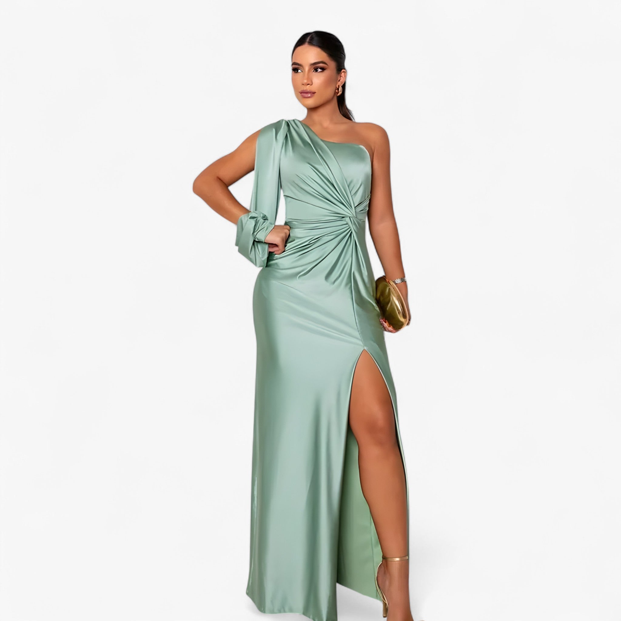 Elegant Satin Dress for Women – Glossy and Timeless Style