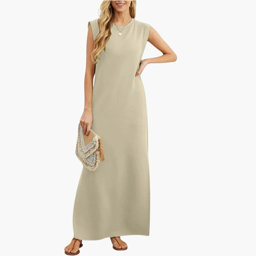 Women's Effortless Wrinkle-Resistant Flowy Maxi Dress