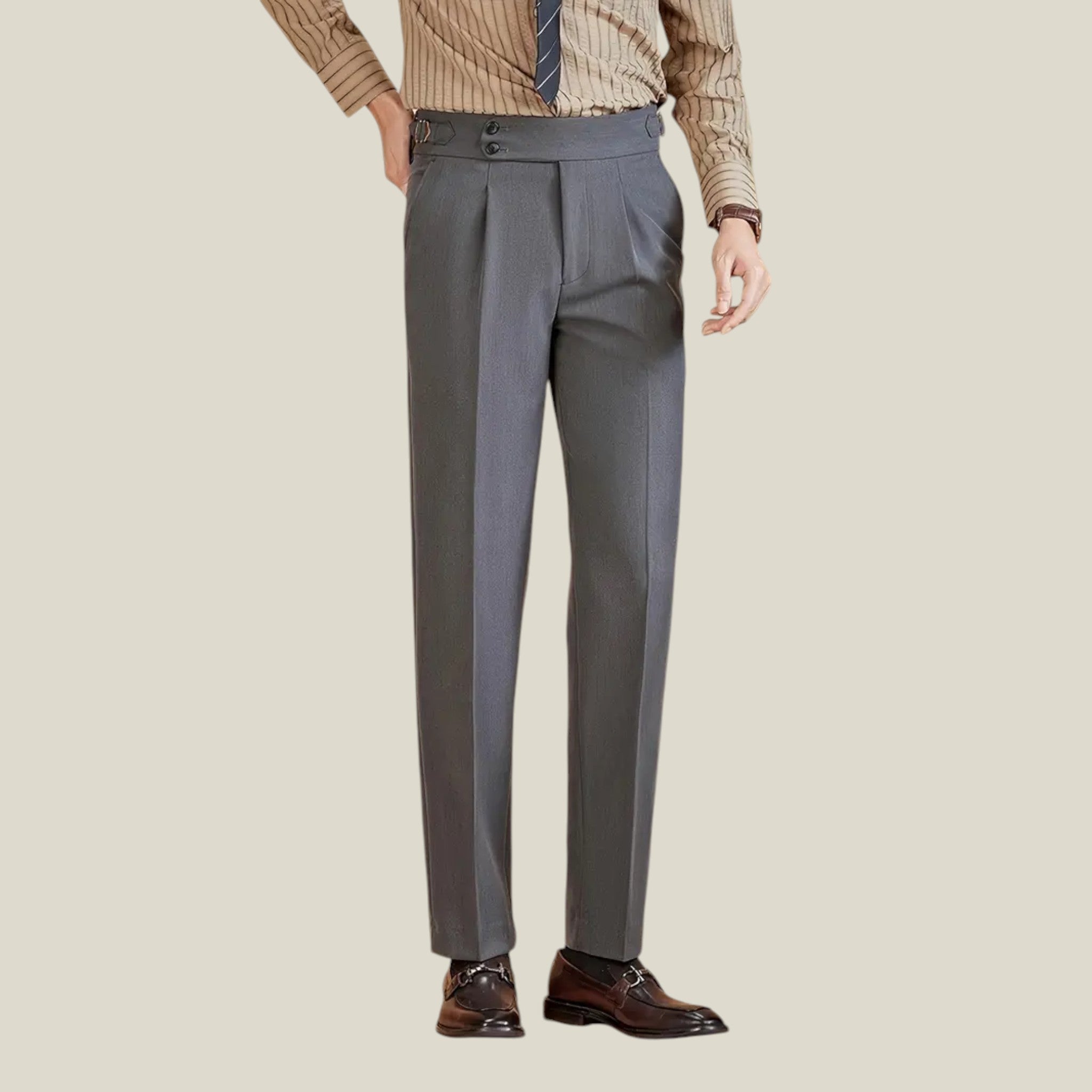 Giovanni | Pantalon droit – Style rétro automne/hiver