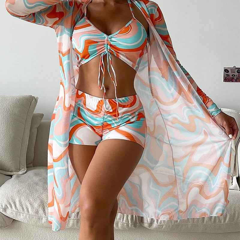 Muse® | 3-teiliges bedrucktes Bikini-Set