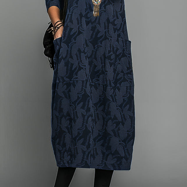 Women's Timeless Winter Dress for Effortless Elegance
