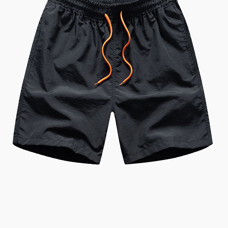Men's Print Color-Block Button-Up Shirt & Swim Shorts Set
