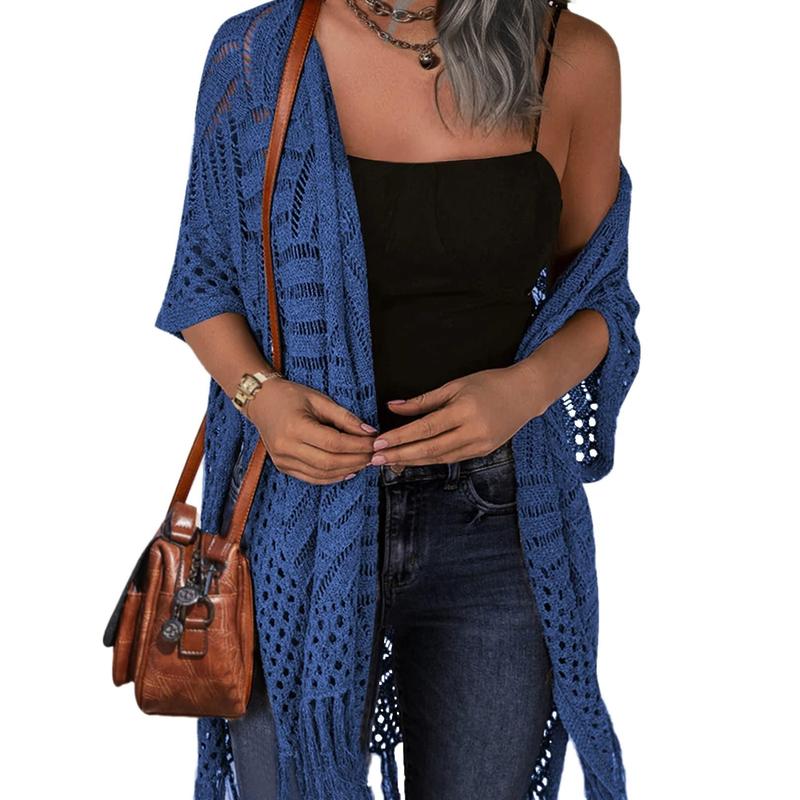Timeless Cozy Summer Hollow-Out Tassel Outerwear