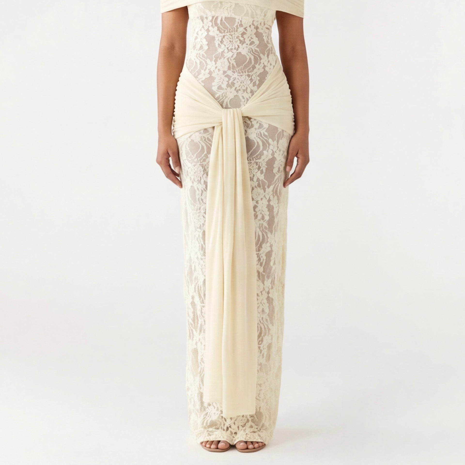 Lace Maxi Gown — Timeless Elegance in Delicate Lace