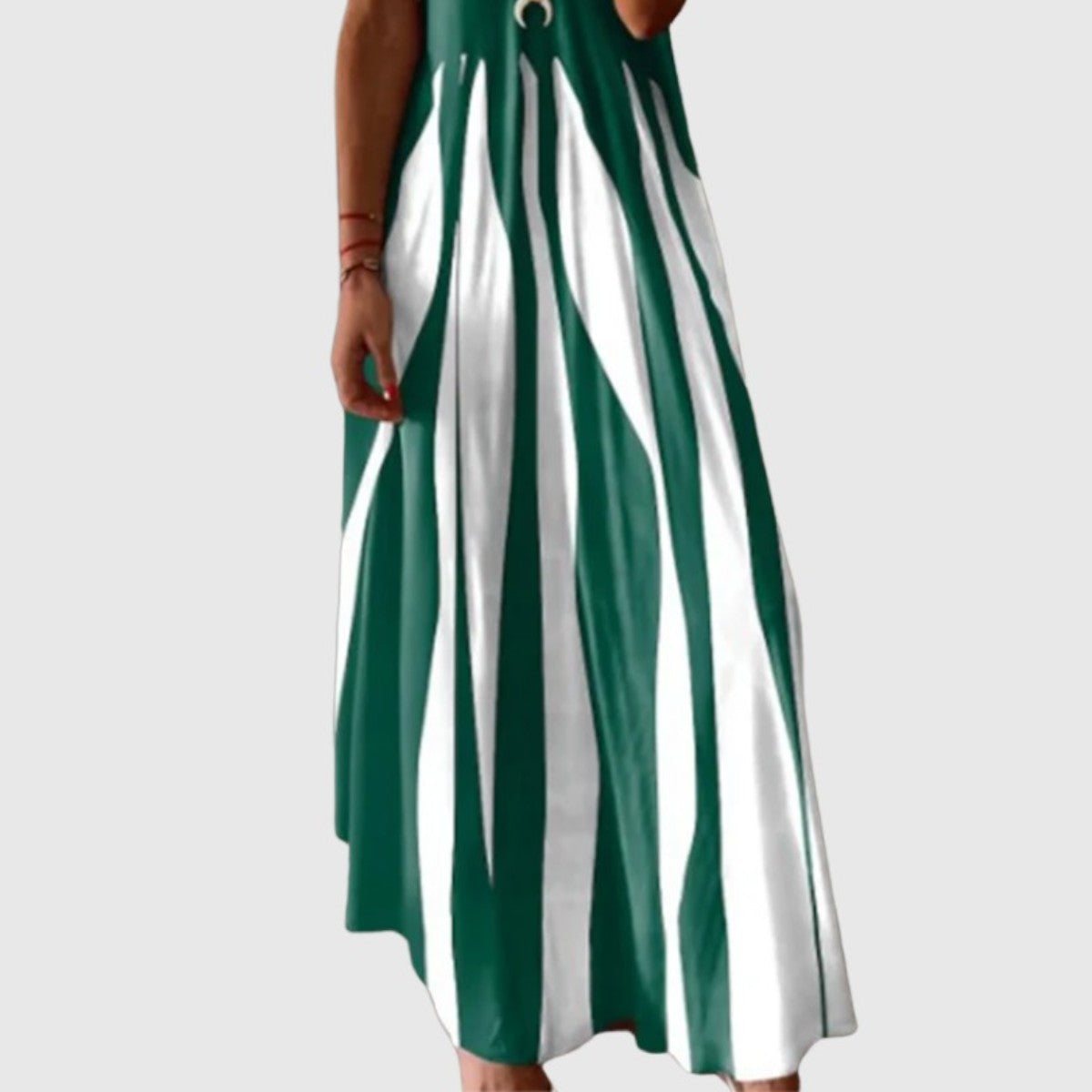 Women's Chic Sleeveless Striped Maxi Dress