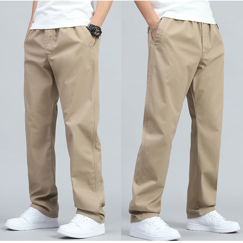 Arno Men’s Relaxed-Fit Wide-Leg Cotton Pants